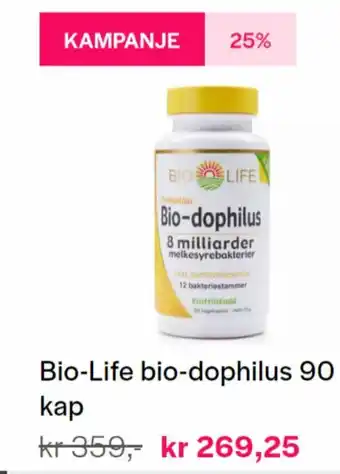Kinsarvik Naturkost Bio- Life Bio- Dophilus 90 kap tilbud