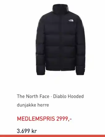 Intersport The North Face Diablo Hooded Dunjakke Herre tilbud