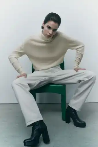 ZARA Ekstra myk genser i 100% ull tilbud