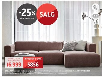 Bohus Otello 3,5 seter sofa tilbud