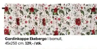 Rusta Gardinkappe Ekeberga i bomull tilbud