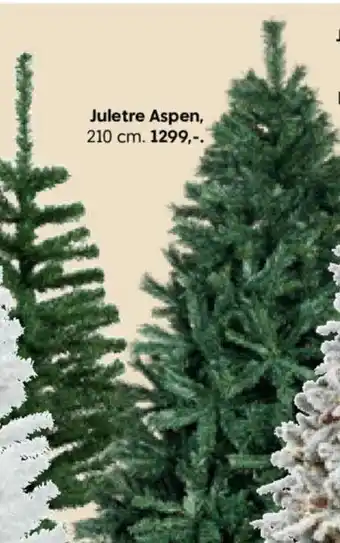 Rusta Juletre Aspen 210 cm tilbud