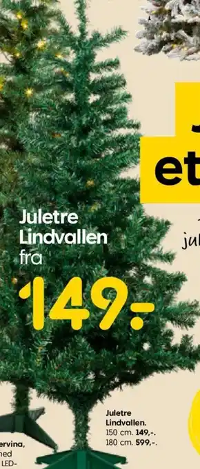 Rusta Juletre Lindvallen tilbud