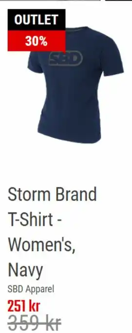 Storm Brand T-Shirt - Women's, Navy