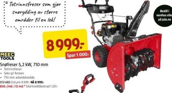 Jula Snøfreser 5,2 kW, 710mm tilbud