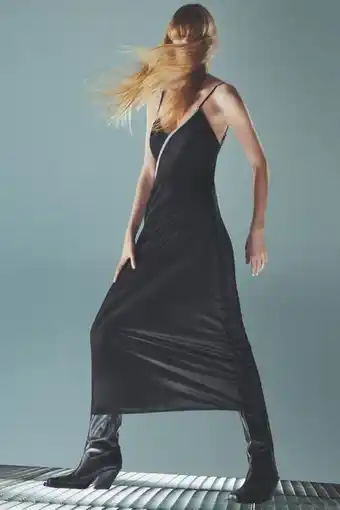 ZARA Blank kjole med glitter tilbud