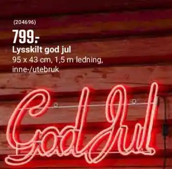 Europris Lysskit God Jul tilbud