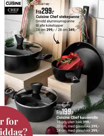 Europris Cuisine Chef Kasserolle tilbud