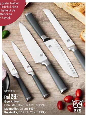 Europris Øyo Kniver tilbud