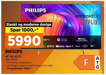 POWER Philips 58pus8507 58" 4k led tv tilbud