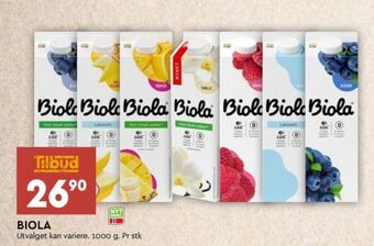 Coop Mega Biola syrnet melk tilbud
