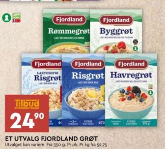 Coop Mega Fjordland grøt tilbud