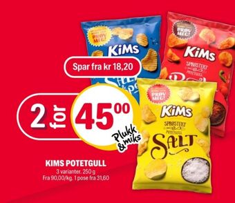 Coop Extra Kims chips tilbud