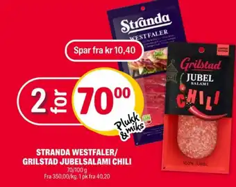 Coop Extra Stranda pålegg tilbud
