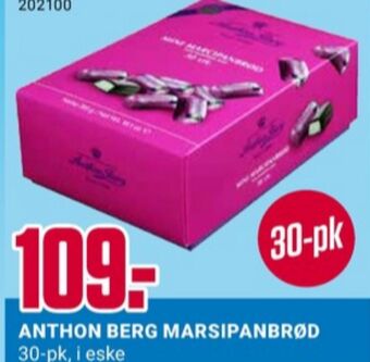 Europris Anthon berg marsipan tilbud