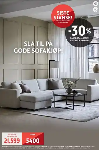 Bohus Morgan hjørnesofa oppsett 7 tilbud