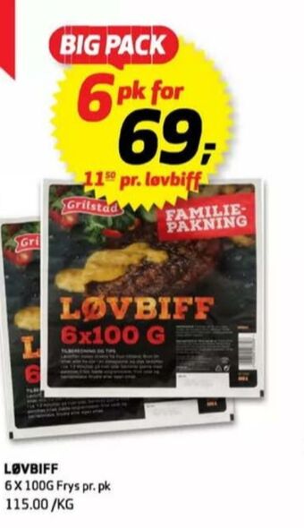 Bunnpris Grilstad hamburger tilbud