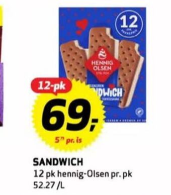 Bunnpris Sandwich issnack tilbud