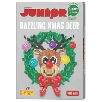 Panduro Panduro hama dazzling xmas deer – perle julens fineste krans med et reinsdyr! 27×32 cm tilbud
