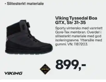 XXL Sport Viking Tyssedal Boa GTX, Str 31-35 tilbud