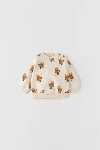 ZARA Sweatshirt med reinsdyr tilbud