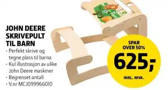 Felleskjøpet John Deere Skrivepult Til Barn tilbud