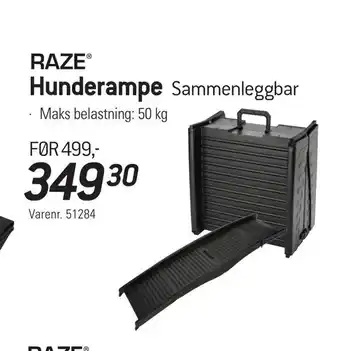 Thansen Hunderampe sammenleggbar tilbud
