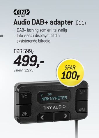 Thansen Audio dab+ adapter tilbud