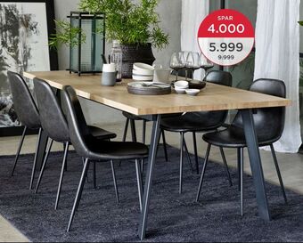 Møbelringen Winnipeg spisebord tilbud