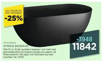 Bademiljø Syndle badekar tilbud