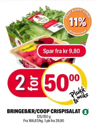 Coop Extra Driscolls bringebær tilbud