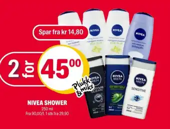 Coop Extra Nivea dusjgel tilbud