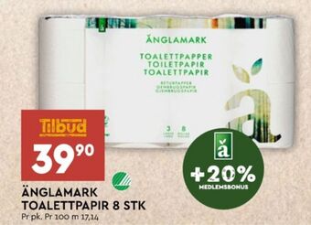 Coop Mega Änglamark toalettpapir tilbud