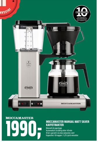 Coop Obs Moccamaster kaffemaskin tilbud