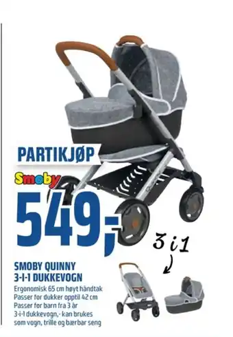 Coop Obs Smoby dukkevogn tilbud