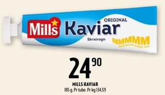 Coop Prix Mills kaviar tilbud
