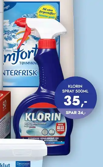 Lyreco Klorin spray 500ml tilbud