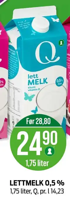 Kiwi Lettmelk 0,5 % tilbud