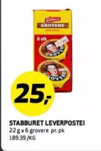 Bunnpris Stabburet leverpostei tilbud
