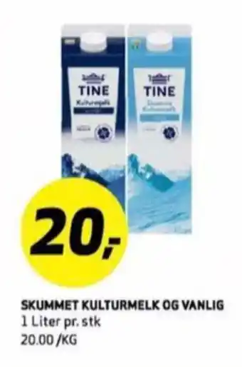 Bunnpris Kulturmjølk syrnet melk tilbud
