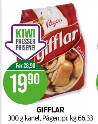 Kiwi Pågen kanelgifler tilbud