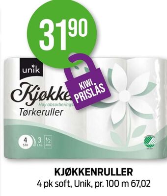 Kiwi Unik tørkerull tilbud