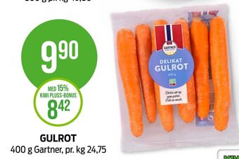 Kiwi Gartner gulrøtter tilbud