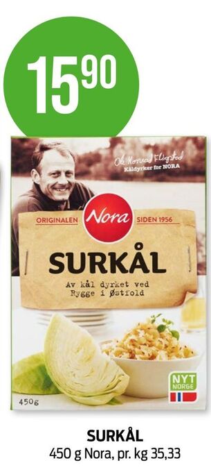 Kiwi Nora surkål tilbud