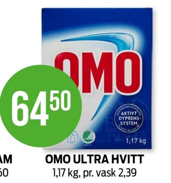 Kiwi Omo vaskepulver tilbud