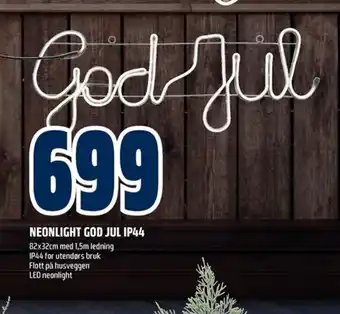 Coop Obs Neonlight God Jul IP44 tilbud