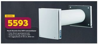 Megaflis Flexit roomie one wifi romventilator tilbud