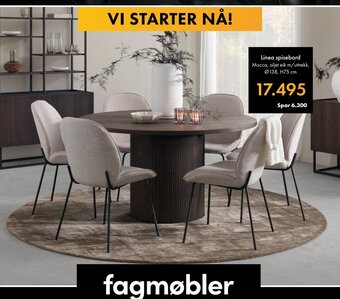 Fagmøbler Linea spisebord tilbud