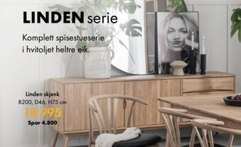 Fagmøbler Linden skjenk tilbud