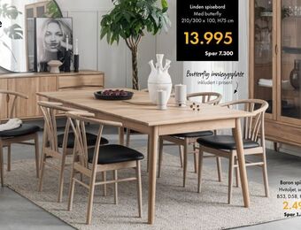 Fagmøbler Linden spisebord tilbud